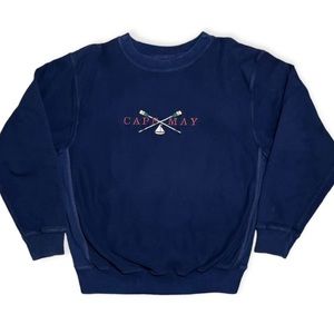 CAPE MAY NJ Jersey Vintage 90s GRAYBEAR Made in USA Reverse Weave Sweatshirt XL